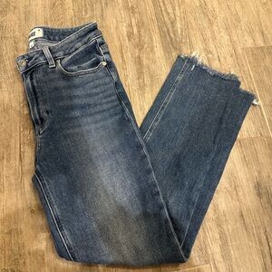 Paige high waisted straight leg jeans size 27